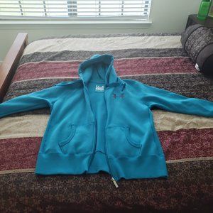 Under Armour Full Zip Hoodie Jacket Charged Cotton